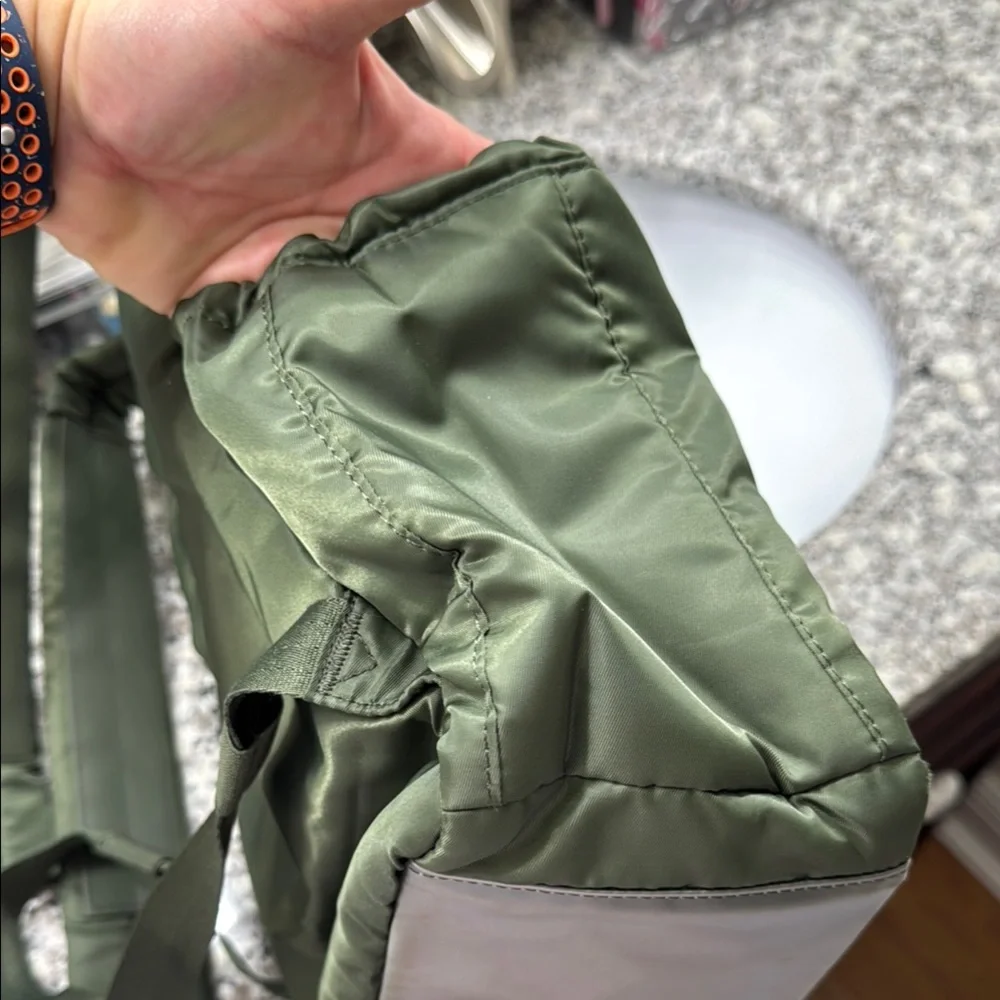 Lug Hatchback Backpack with Padded Straps in Olive Green